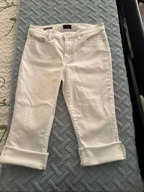 Talbots White Cropped Capri Jeans